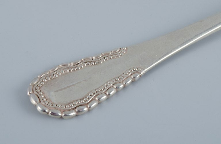 Jensen, Viking, two cold meat forks/herring forks in 830 silver