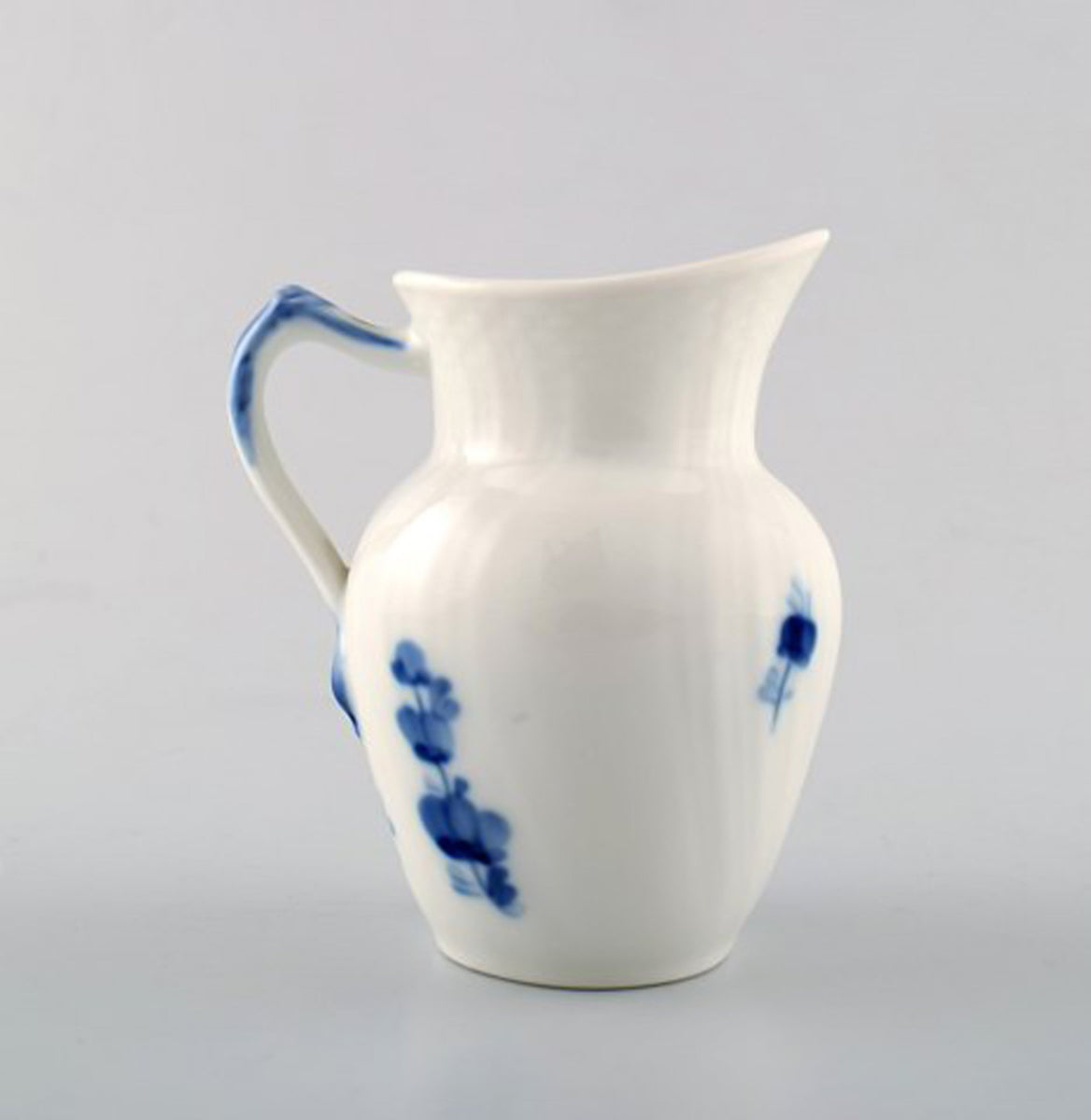 L Art - Royal Copenhagen Blue Flower Braided cream jug. Model number