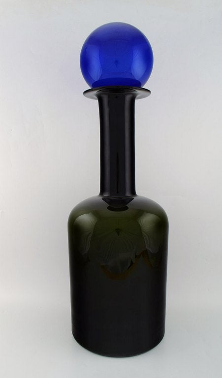 k0905-04☆HOLMEGAARD MOUTH BLOWN GLASS 花瓶