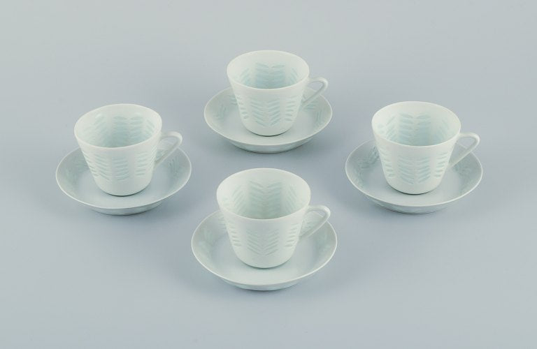 Louis Vuitton Porcelain Espresso Cup & Saucer Set Of Three Louis Vuitton