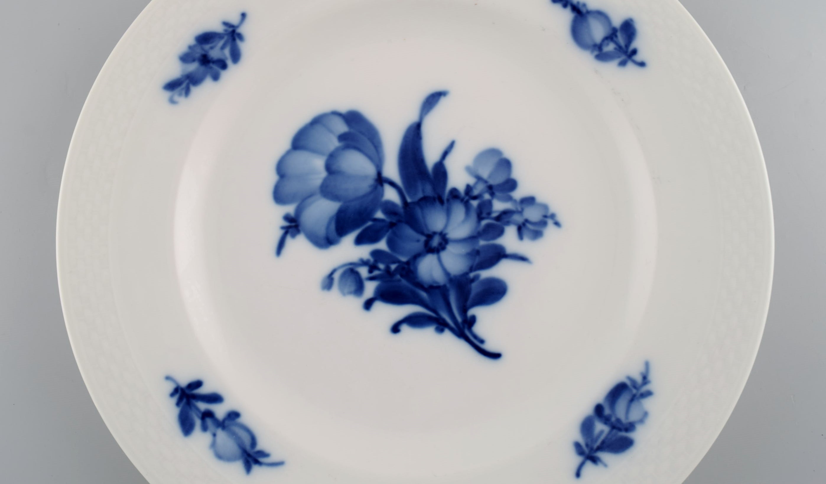 Royal Copenhagen Blue Flower Braided lunch plate. Model number 10