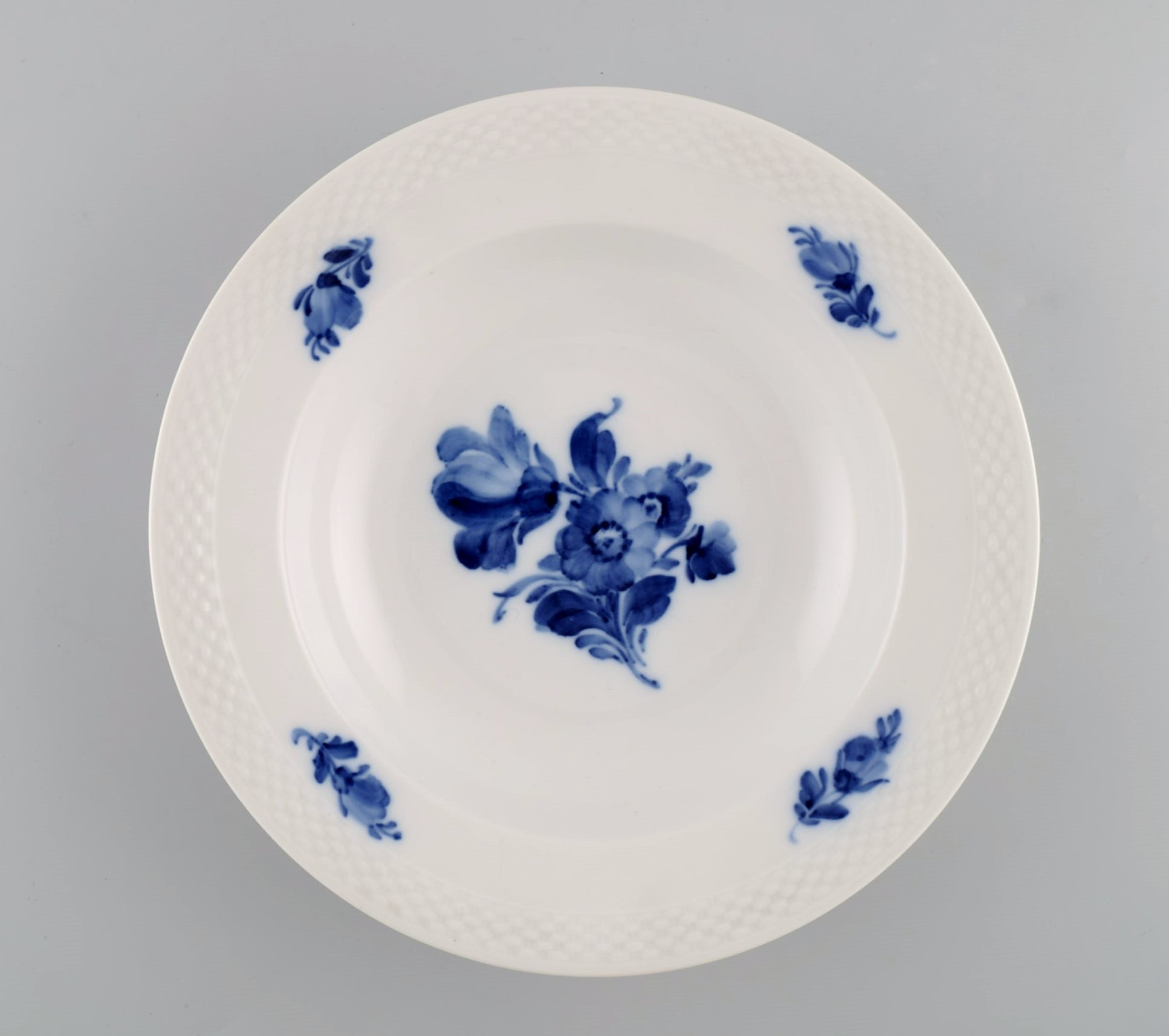 Royal Copenhagen Blue Flower Braided deep plate. Model number 10/8106. – L'  ART COPENHAGEN