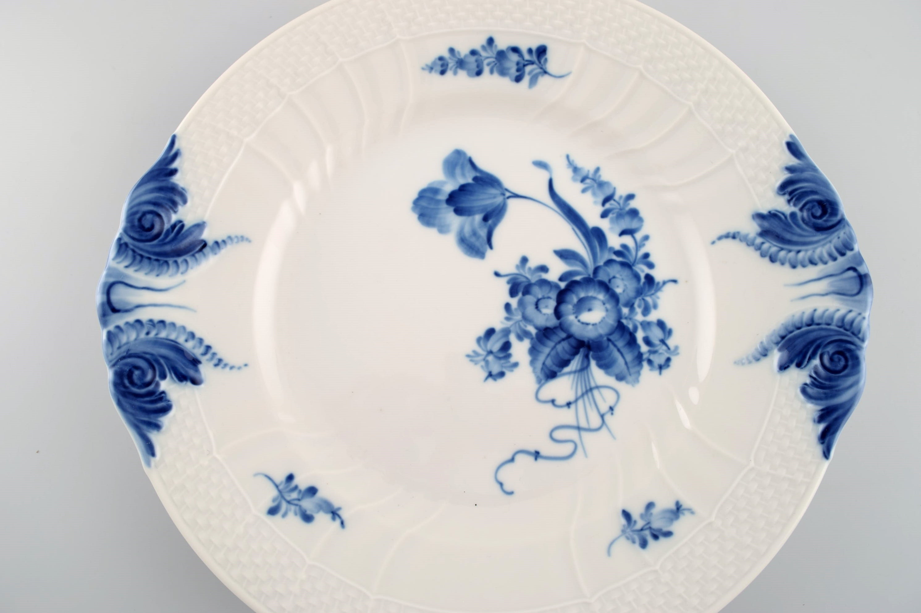 Royal Copenhagen Blue Flower Braided/curved. Two Dishes And A