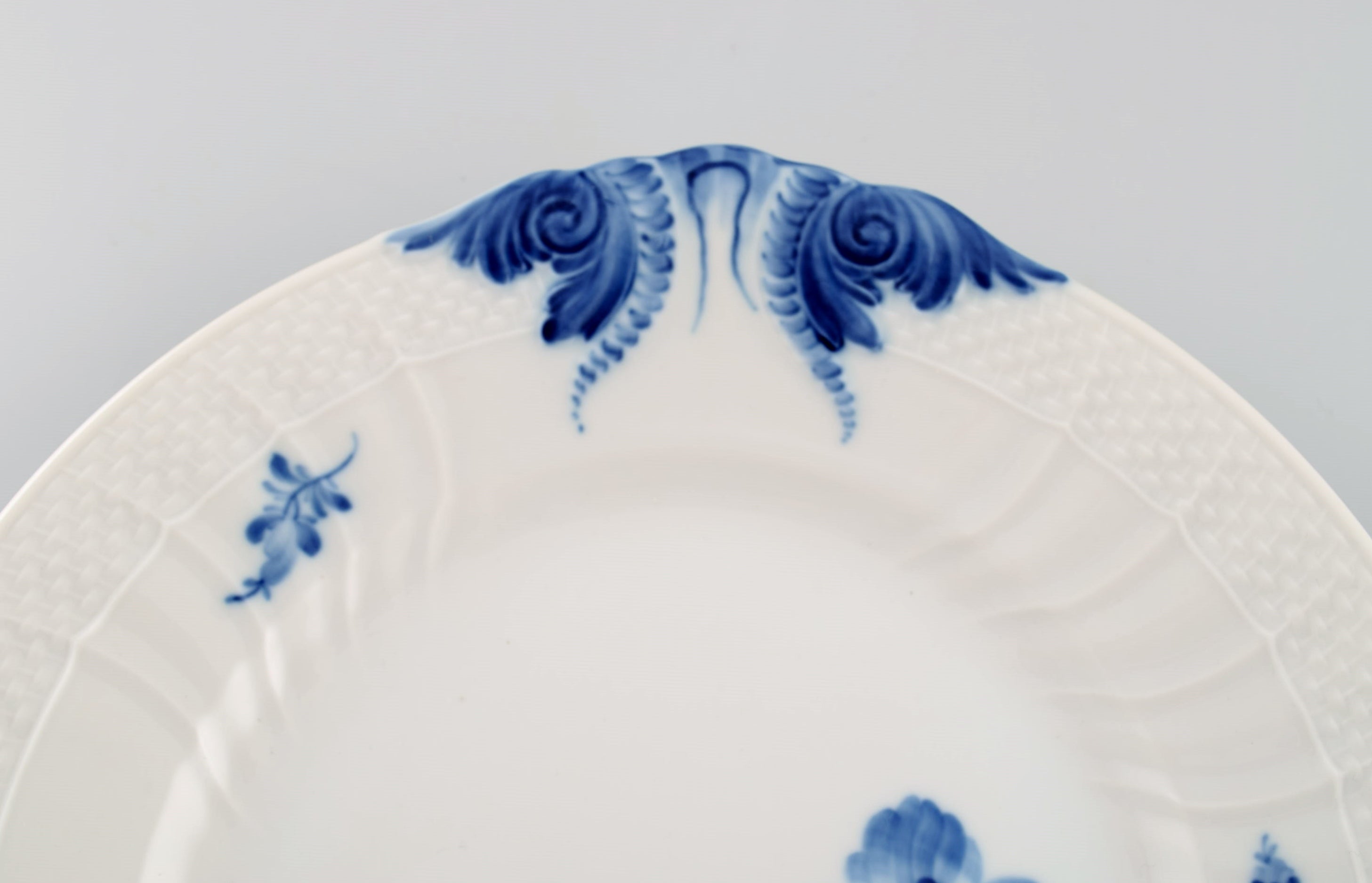 Royal Copenhagen Blue Flower Braided/curved. Two Dishes And A