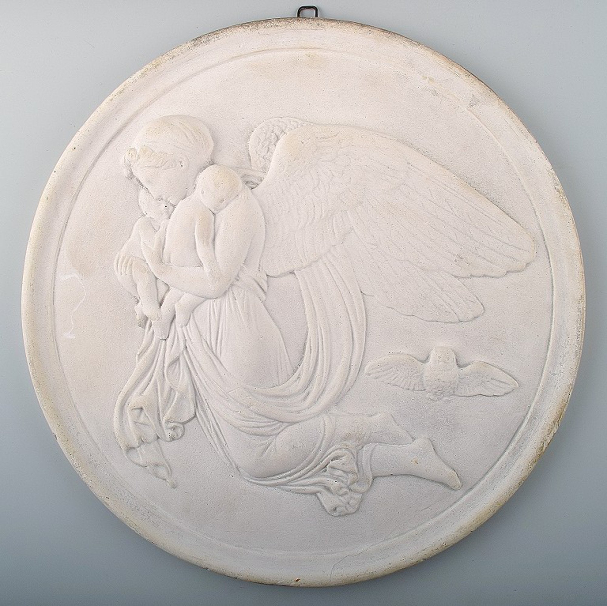 Lot De 5 Plaques En Biscuit B&G (Bing & Grondahl) - Motifs D'après Thorvaldsen, 1er Choix