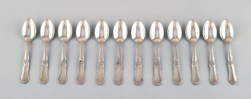 Horsens Silver Rococo Silver Cutlery Set for 6 Pers (30 pieces)