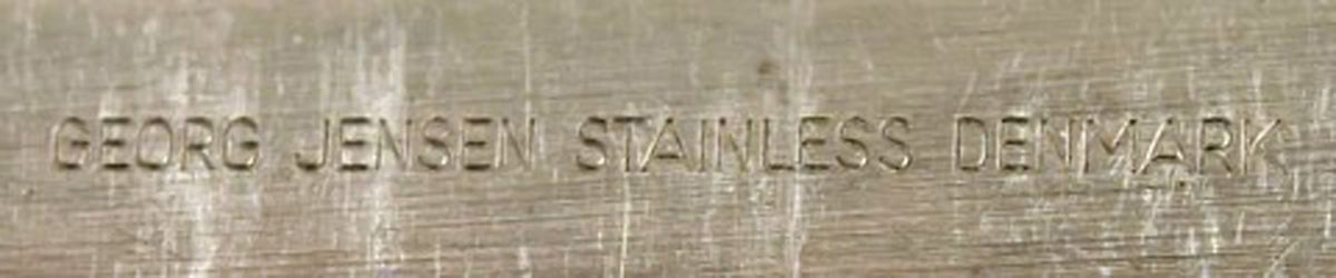 Georg Jensen stainless steel / stainless 'New York, matte'. latte spoo ...