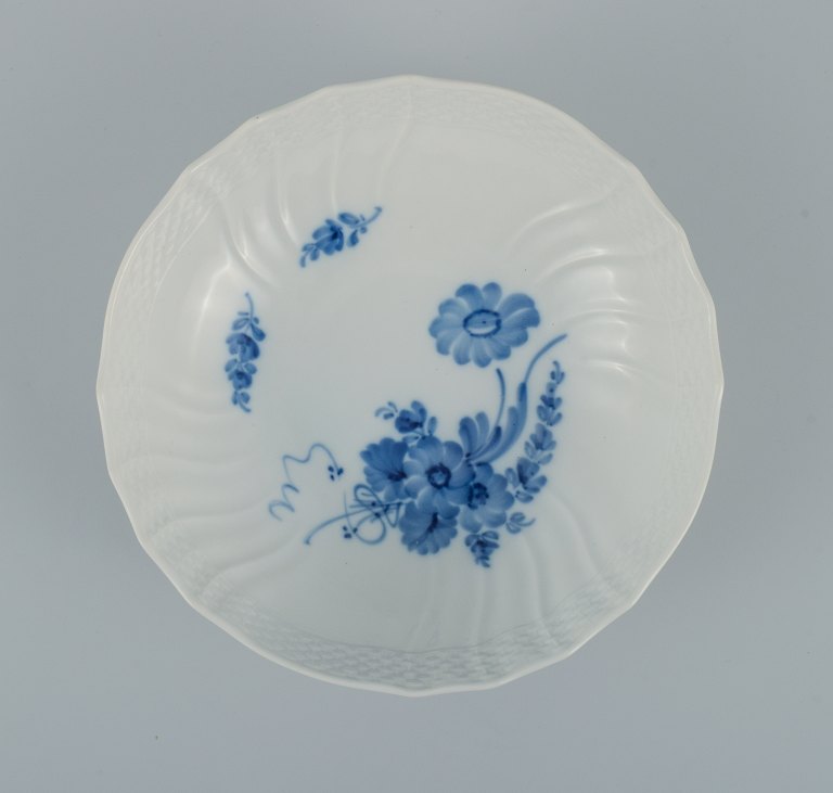 Royal Copenhagen Blue Flower curved bowl and dish.